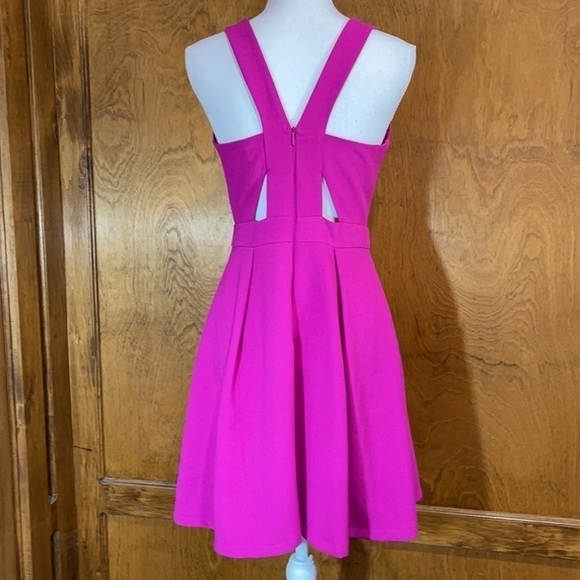 Adelyn Rae Pink Fit & Flare Dress w/ Cutouts - NWT - Picture 4 of 6
